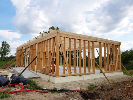 būvniecības procesā